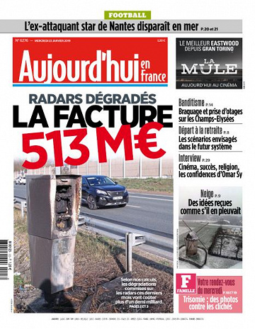 Aujourd’hui en France du Mercredi 23 Janvier 2019