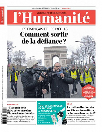 L’Humanite du Jeudi 24 Janvier 2019