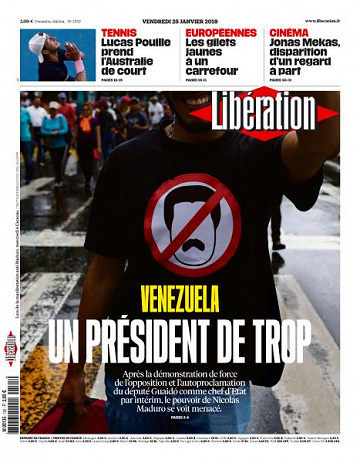 Libération du Vendredi 25 Janvier 2019