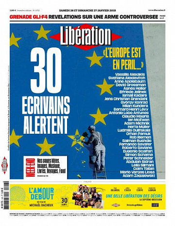 Libération du Samedi 26 et Dimanche 27 Janvier 2019