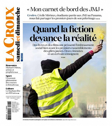 La Croix du Samedi 26 et Dimanche 27 Janvier 2019