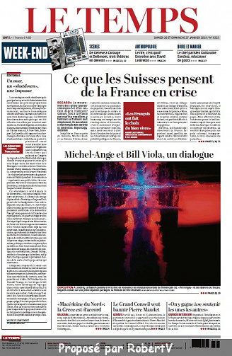 Le Temps - 25 au 27 Janvier 2019