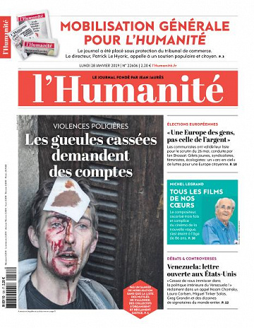 L’Humanite du Lundi 28 Janvier 2019