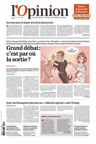 L’Opinion du Mardi 29 Janvier 2019