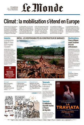 Le Monde du Mardi 29 Janvier 2019