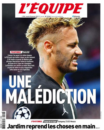 L’equipe du Mardi 29 Janvier 2019