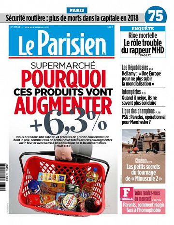 Le Parisien du Mercredi 30 Janvier 2019