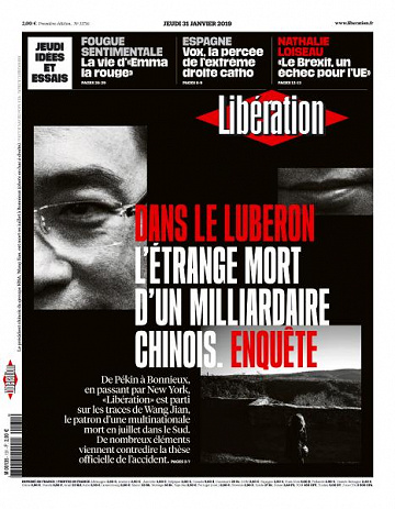 Libération du Jeudi 31 Janvier 2019