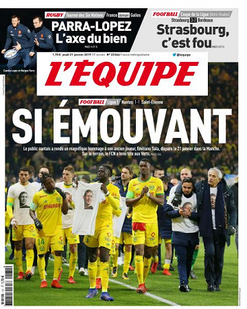 L’equipe du Jeudi 31 Janvier 2019