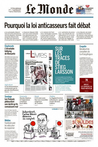Le Monde du Vendredi 1er Février 2019