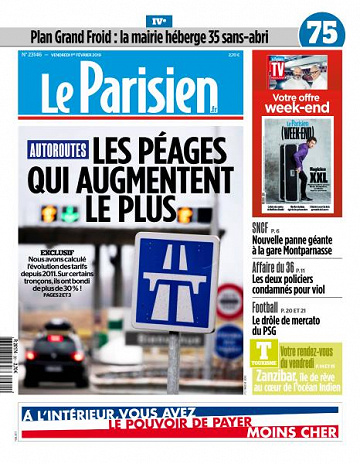 Le Parisien du Vendredi 1er Février 2019