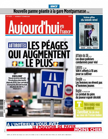Aujourd’hui en France du Vendredi 1er Février 2019