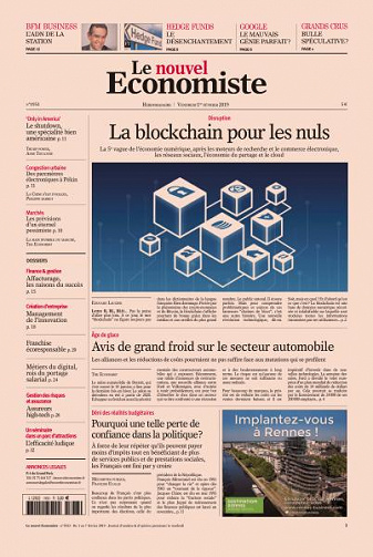 Le nouvel Economiste du Vendredi 1er Février 2019