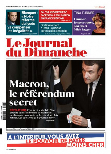 Le Journal du Dimanche - 3 Février 2019
