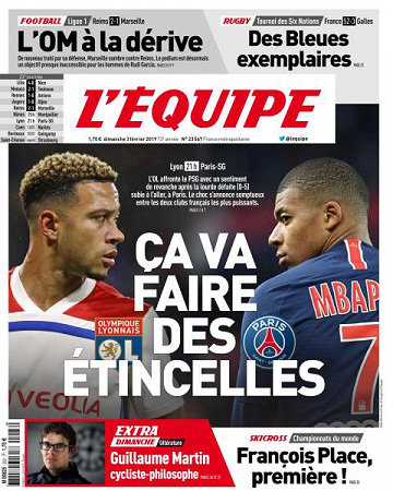 L’equipe du Dimanche 3 Février 2019