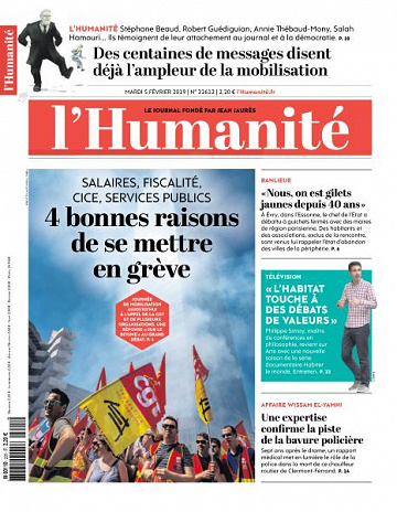 L’Humanite du Mardi 5 Février 2019