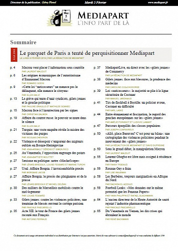 Mediapart - Mardi 5 Février 2019 (+ édition du 4)