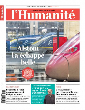 L’Humanite du Jeudi 7 Février 2019