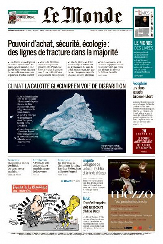 Le Monde du Vendredi 8 Février 2019