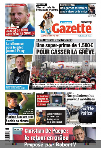 La Nouvelle Gazette (2 éditions) - Jeudi 7 Février 2019