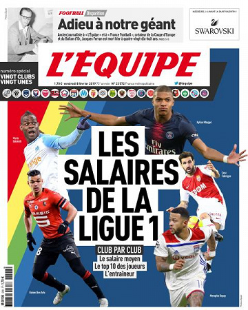 L’equipe du Vendredi 8 Février 2019