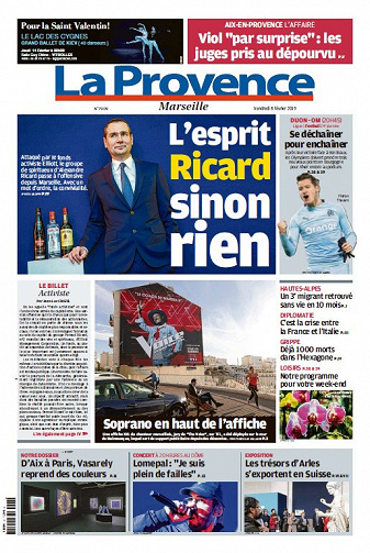 La Provence Marseille - Vendredi 8 Février 2019