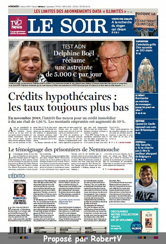 Le Soir - Vendredi 8 Février 2019