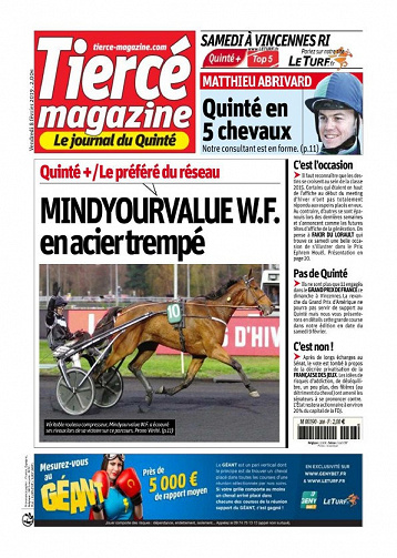 Tiercé Magazine - Vendredi 8 Février 2019