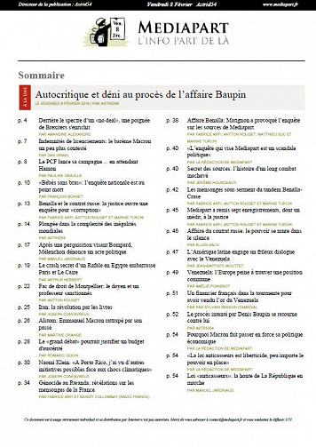 Mediapart - Vendredi 8 Février 2019