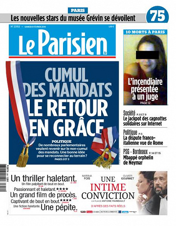 Le Parisien du Samedi 9 Février 2019