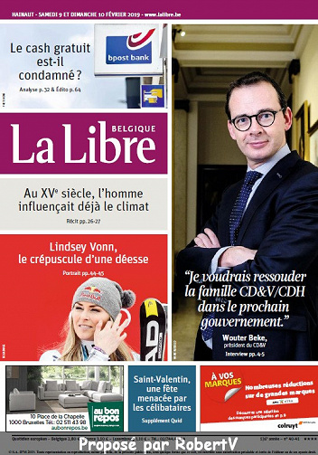 La Libre Belgique - Samedi 9 et Dimanche 10 Février 2019