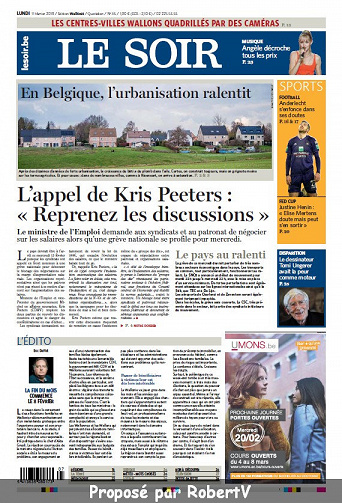 Le Soir - Lundi 11 Février 2019