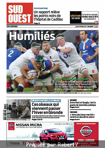 Sud Ouest Sud-Gironde - Lundi 11 Février 2019
