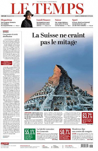 Le Temps du Lundi 11 Février 2018