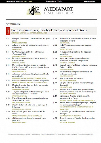 Mediapart - Dimanche 10 Février 2019