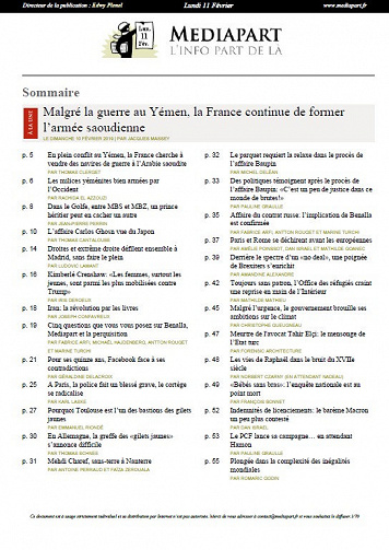 Mediapart - Lundi 11 Février 2019