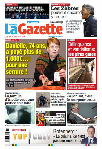 La Nouvelle Gazette (2 éditions) - Lundi 11 Février 2019