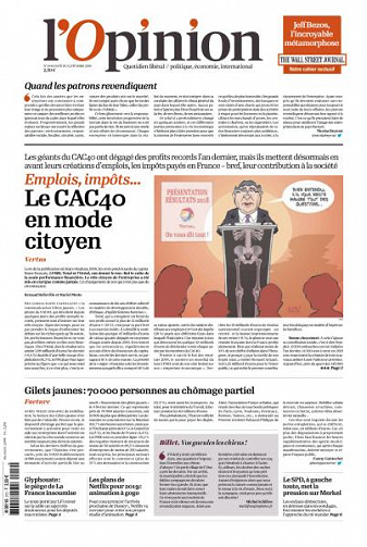 L’Opinion du Mardi 12 Février 2019