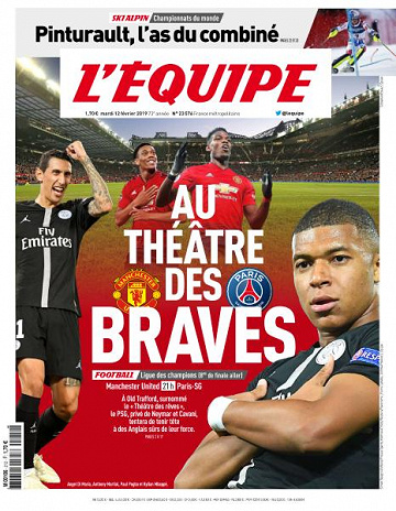 L’equipe du Mardi 12 Février 2019