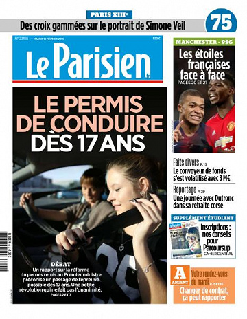 Le Parisien du Mardi 12 Février 2019