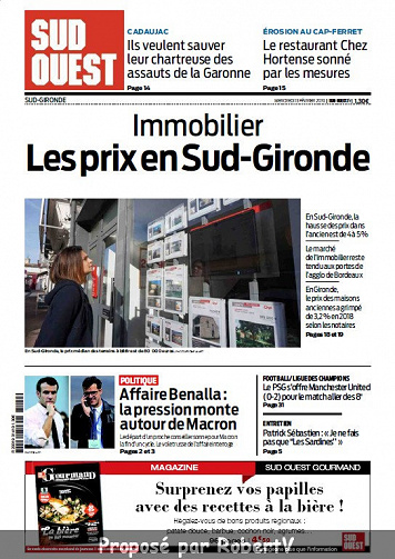 Sud Ouest Sud-Gironde - Mercredi 13 Février 2019
