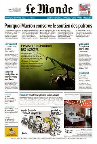 Le Monde du Jeudi 14 Février 2019