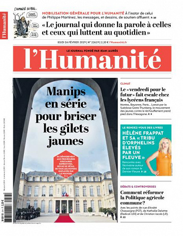 L’Humanite du Jeudi 14 Février 2019