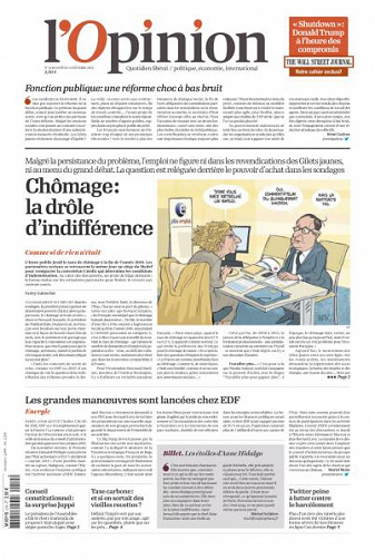 L’Opinion du Jeudi 14 Fevrier 2019