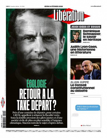 Libération du Jeudi 14 Février 2019