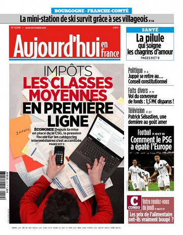 Aujourd’hui en France du Jeudi 14 Février 2019