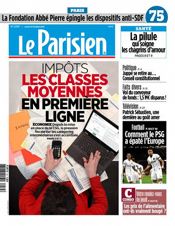 Le Parisien du Jeudi 14 Février 2019