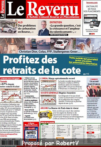 Le Revenu N°1521 - 15 au 21 Février 2019
