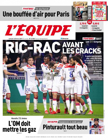 L’equipe du Samedi 16 Février 2019
