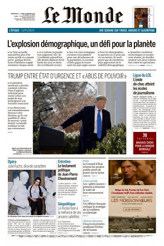 Le Monde du Dimanche 17 et Lundi 18 Février 2019